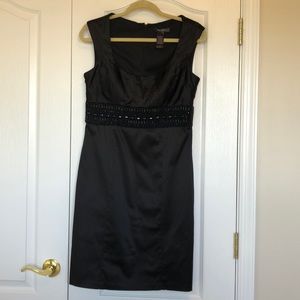 Black Bisou Bisou Dress with Beaded Detail